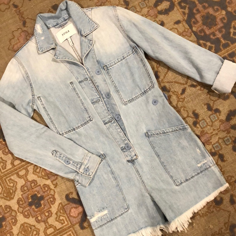 Pistola Denim Romper